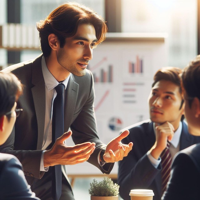 キャリアアップのためにスキルを磨くビジネスマン