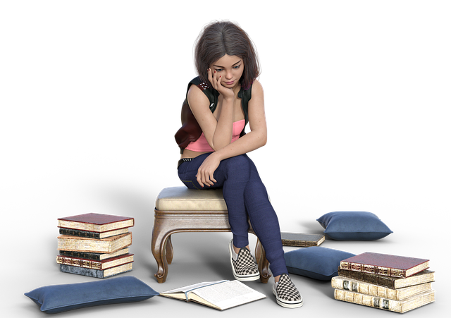 仕事でミスをして悩む会社員がデスクで落ち込んでいる